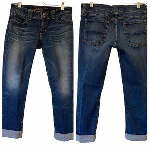 Arizona Jean Co cuffed ankle cropped jeans 9